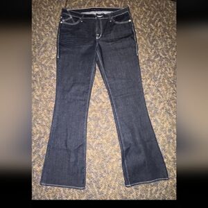 NWOT Rock & Republic Dark Blue Flare Jeans Size 14